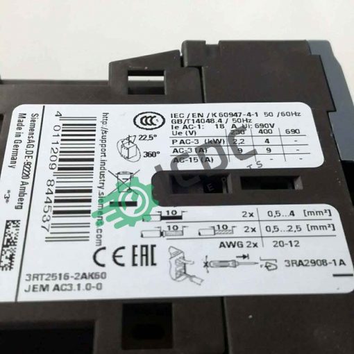 SIEMENS 3RT2516 2AK60 ICDC 002195 2