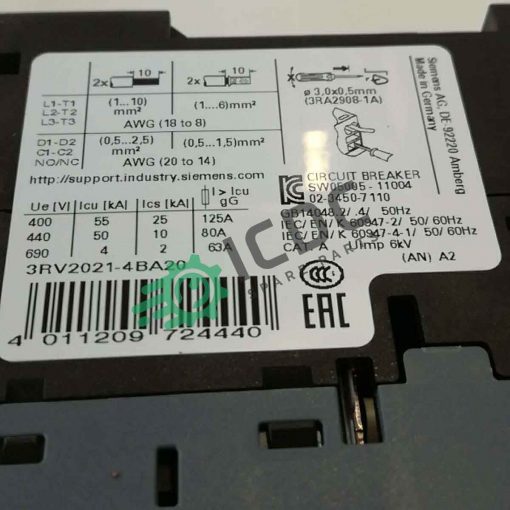 SIEMENS 3RV2021 4BA20 ICDC 001525 2