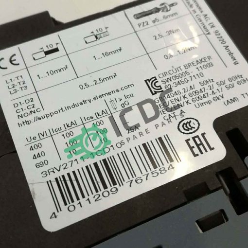 SIEMENS 3RV2711 1CD10 ICDC 001148 2