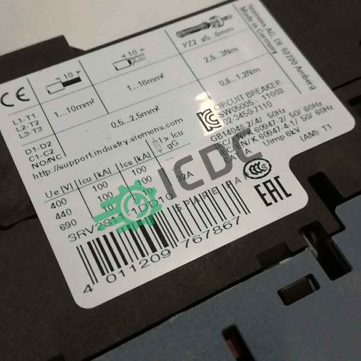 SIEMENS 3RV2811 1DD10 ICDC 001079 2