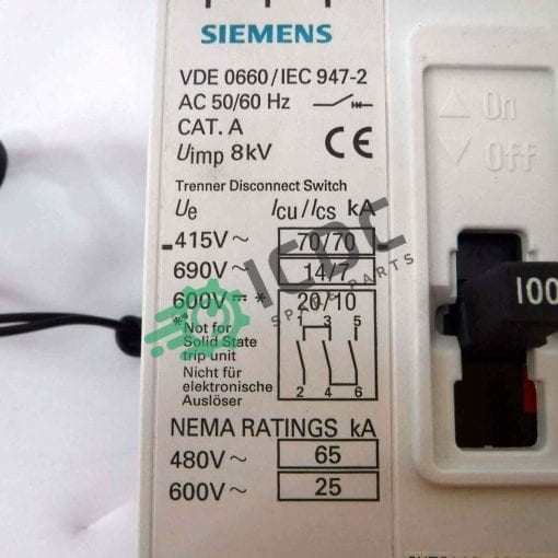 SIEMENS 3VF3112 6DS31 1DA0 ICDC 009746 7