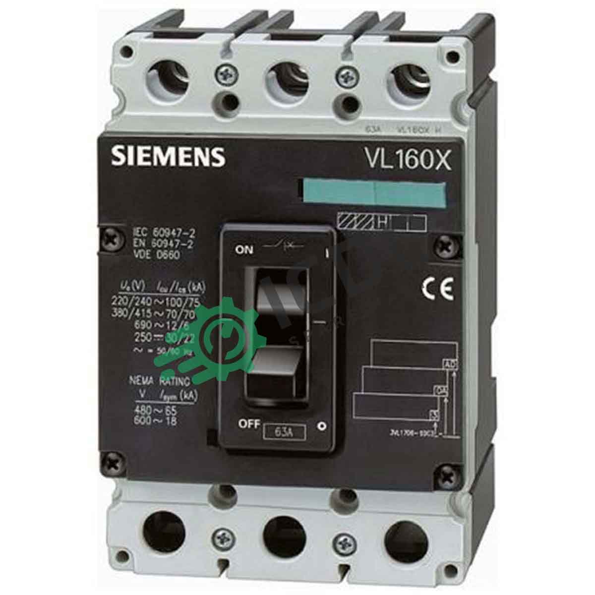 Расцепитель максимального тока. Выключатель автоматический 63 a Siemens 3vl1706-1da33-0aa0. Vl160 Siemens. Автомат Siemens 3vl27061ab3 oad1. Автоматический выключатель Siemens vl160 80а.