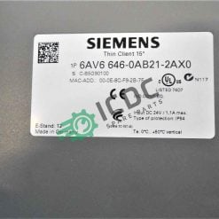 SIEMENS 6AV6646 0AB21 2AX0 ICDC 004547 2
