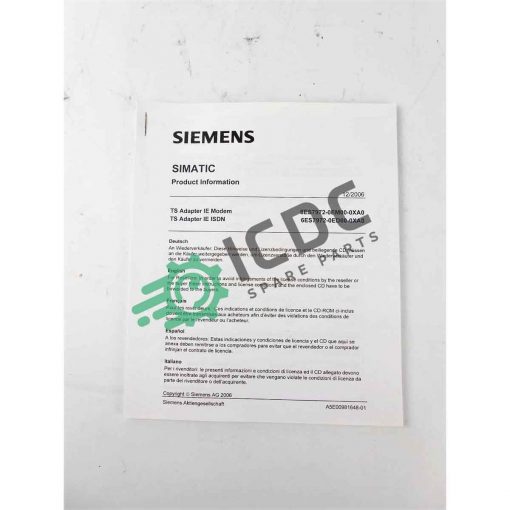 SIEMENS 6ES7972 0EM00 0XA0 ICDC 004599 2