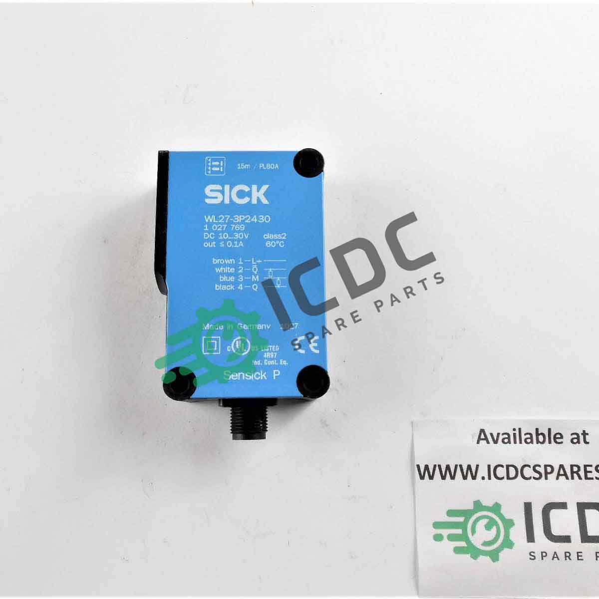 Sick WL27-3P2430 Photoelectric Sensor Retro-reflective Block Style 