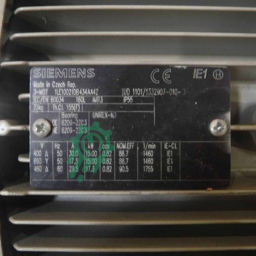 SIEMENS - 1LE10021DB434AA4Z - Motore Elettrico - immagine 2