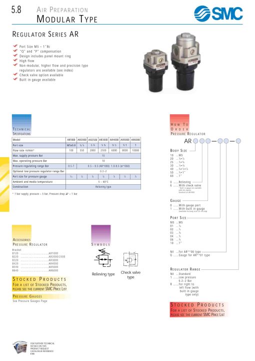 SMC - AR3000-F03 - Valvole-Regolatori Di Flusso - immagine 5