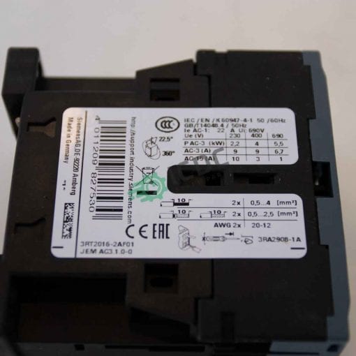 SIEMENS 3RT2016 2AF01 Connector ICDC 002281 3