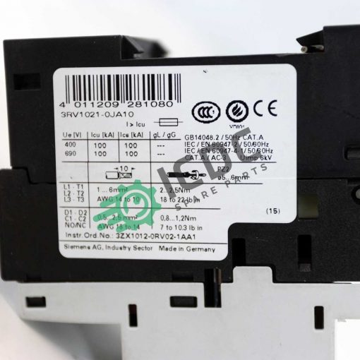 SIEMENS 3RV1021 0JA10 Switch ICDC 001773 2