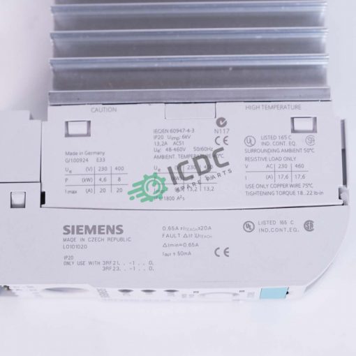 SIEMENS LO101020 Relay ICDC 001665 2