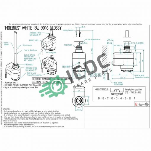 IRCA 1CYSV10060000 Heating Element ICDC 020100 2