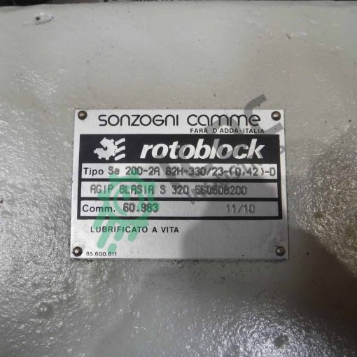 SONZOGNI CAMME - Rotoblock SA 200-2A - Intermittent + SAF77 DRE100L4BE5HR/V - ICDC-012965 - immagine 2