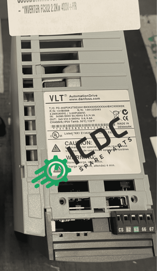 DANFOSS - VLT AutomationDrive FC302 Series - P/N 131B0589 - Inverter