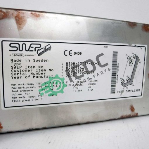 SWEP - B16X40 - Heat Exchanger - Image 2