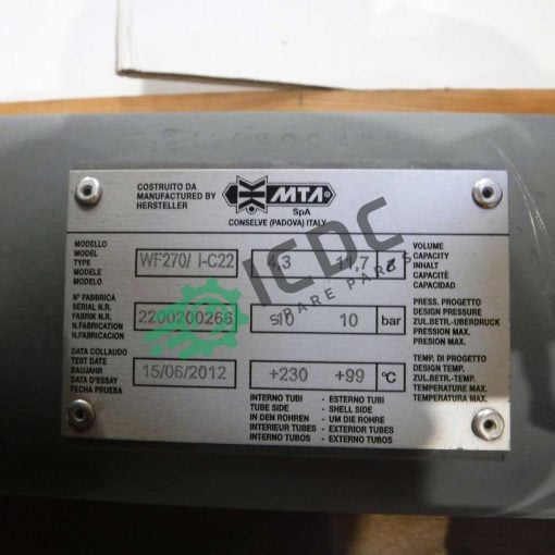 MTA - WF270 I-C22 - Heat Exchanger - Image 2