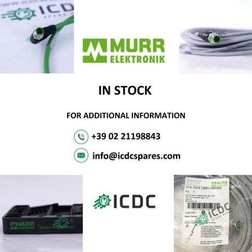 Stock of MURR ELEKTRONIK Connectors, Modules and Switches, available at ICDCSPARES.COM and shipped with DHL Express!