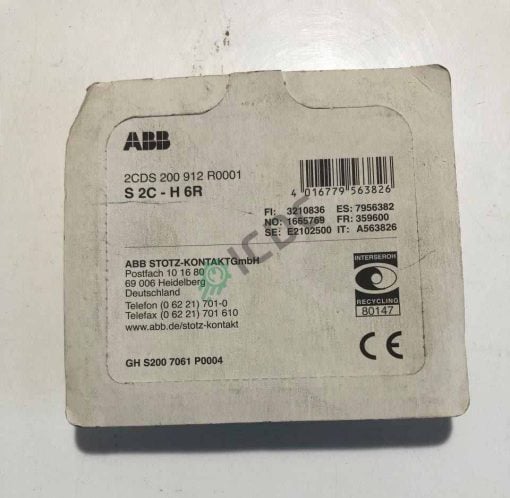 ABB Electromechanical Circuit Breaker | 2CDS200912R0001 Available in Stock in ICDCSPARES.COM