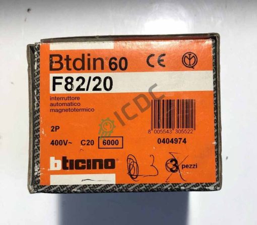 BTICINO Electromechanical Circuit Breaker | F82/20 Available in Stock in ICDCSPARES.COM