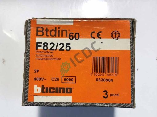 BTICINO Electromechanical Circuit Breaker | F82/25 Available in Stock in ICDCSPARES.COM