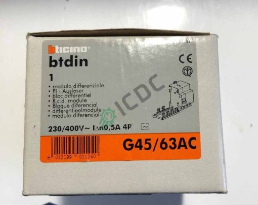 BTICINO Electromechanical Circuit Breaker | G45/63AC Available in Stock in ICDCSPARES.COM