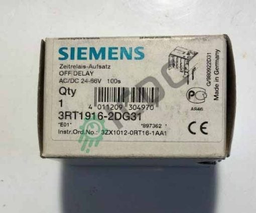 SIEMENS Electromechanical Relay | 3RT1916-2DG31 Available in Stock in ICDCSPARES.COM
