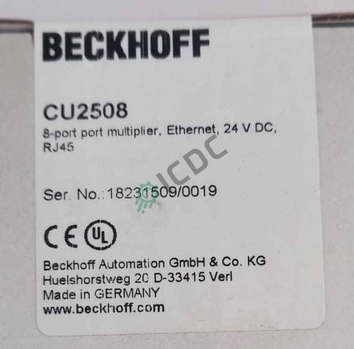 BECKHOFF CU2508 | Available in Stock in ICDC!