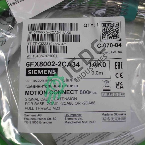 SIEMENS - 6FX8002-2CA34-1AK0 - Electrical Cable | ICDC-050174 - Image 2